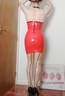 Cherry latex dress & latex stockings Sept 2024