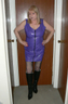 Purple PVC dress 