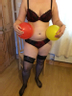 Blacck stockings and balloon fun - more in my priv
