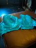 Aqua blue padded bra ( new)