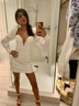 White dress selfie 