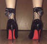 Fishnets and Red soles