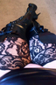 lace stockings, sexy boots n a cheeky flash! 