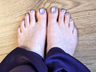 My toes after a pedicure on 24/02/24