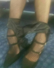 Heels and fishnets 