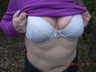 Flashing in the woods - cold but fun