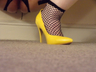 Yellow shoes