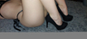 Matching black set & heels.